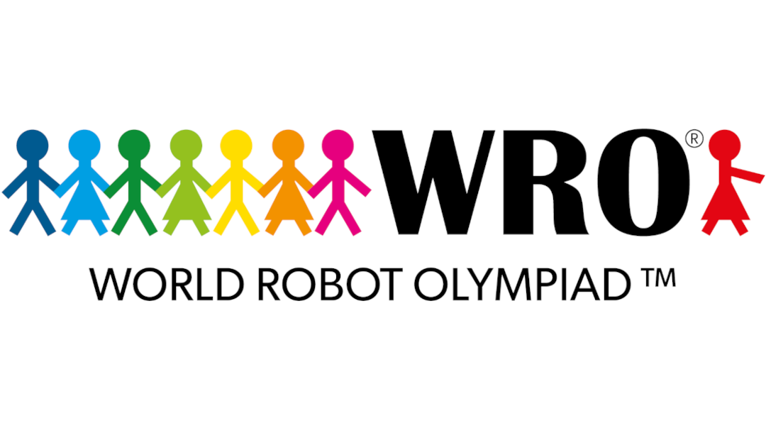 Logo World Robot Olympiad
Bunte Personen die Hände halte und Schriftzug WRO